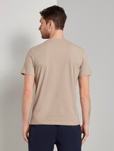 T-Shirt mit Logo-Print - Männer - Silver Ecru T-Shirt mit Logo-Print - Männer - Silver Ecru - 2 - TOM TAILOR