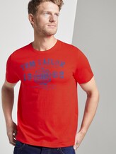 T-Shirt mit Logo-Print - Männer - brilliant red T-Shirt mit Logo-Print - Männer - brilliant red - 5 - TOM TAILOR