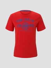 T-Shirt mit Logo-Print - Männer - brilliant red T-Shirt mit Logo-Print - Männer - brilliant red - 7 - TOM TAILOR
