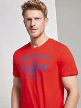 T-Shirt mit Logo-Print - Männer - brilliant red T-Shirt mit Logo-Print - Männer - brilliant red - 9 - TOM TAILOR