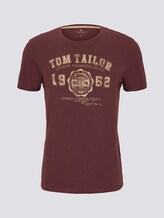 T-Shirt mit Logo-Print - Männer - Decadent Bordeaux T-Shirt mit Logo-Print - Männer - Decadent Bordeaux - 7 - TOM TAILOR