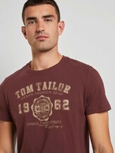 T-Shirt mit Logo-Print - Männer - Decadent Bordeaux T-Shirt mit Logo-Print - Männer - Decadent Bordeaux - 9 - TOM TAILOR