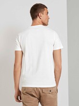 T-Shirt mit Logo-Print - Männer - Coconut Cream T-Shirt mit Logo-Print - Männer - Coconut Cream - 2 - TOM TAILOR