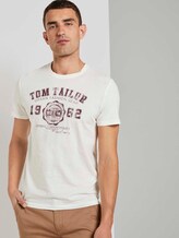 T-Shirt mit Logo-Print - Männer - Coconut Cream T-Shirt mit Logo-Print - Männer - Coconut Cream - 5 - TOM TAILOR