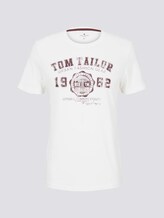 T-Shirt mit Logo-Print - Männer - Coconut Cream T-Shirt mit Logo-Print - Männer - Coconut Cream - 7 - TOM TAILOR