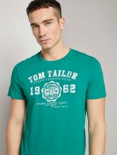 T-Shirt mit Logo-Print - Männer - new porcelain green T-Shirt mit Logo-Print - Männer - new porcelain green - 9 - TOM TAILOR