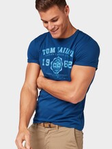T-Shirt mit Logo-Print - Männer - after dark blue T-Shirt mit Logo-Print - Männer - after dark blue - 5 - TOM TAILOR