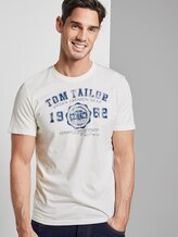 T-Shirt mit Logo-Print - Männer - vanilla white T-Shirt mit Logo-Print - Männer - vanilla white - 5 - TOM TAILOR