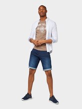 T-Shirt mit Logo-Print - Männer - dark greige T-Shirt mit Logo-Print - Männer - dark greige - 3 - TOM TAILOR