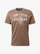 T-Shirt mit Logo-Print - Männer - dark greige T-Shirt mit Logo-Print - Männer - dark greige - 7 - TOM TAILOR