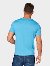T-Shirt mit Logo-Print - Männer - rainy sky blue T-Shirt mit Logo-Print - Männer - rainy sky blue - 2 - TOM TAILOR