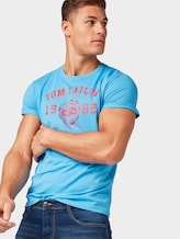 T-Shirt mit Logo-Print - Männer - rainy sky blue T-Shirt mit Logo-Print - Männer - rainy sky blue - 5 - TOM TAILOR