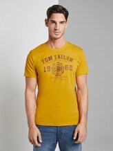T-Shirt mit Logo-Print - Männer - golden nugget T-Shirt mit Logo-Print - Männer - golden nugget - 1 - TOM TAILOR