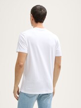 T-Shirt mit Logo-Print - Männer - White T-Shirt mit Logo-Print - Männer - White - 2 - TOM TAILOR