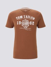 T-Shirt mit Logo-Print - Männer - brown oak T-Shirt mit Logo-Print - Männer - brown oak - 7 - TOM TAILOR