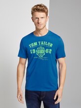 T-Shirt mit Logo-Print - Männer - victory blue T-Shirt mit Logo-Print - Männer - victory blue - 1 - TOM TAILOR