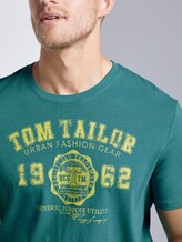 T-Shirt mit Logo-Print - Männer - ever green T-Shirt mit Logo-Print - Männer - ever green - 9 - TOM TAILOR