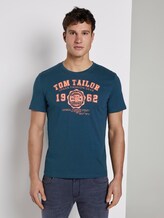 T-Shirt mit Logo-Print - Männer - deep pond green T-Shirt mit Logo-Print - Männer - deep pond green - 1 - TOM TAILOR