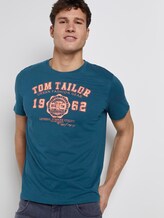 T-Shirt mit Logo-Print - Männer - deep pond green T-Shirt mit Logo-Print - Männer - deep pond green - 5 - TOM TAILOR