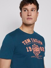 T-Shirt mit Logo-Print - Männer - deep pond green T-Shirt mit Logo-Print - Männer - deep pond green - 9 - TOM TAILOR