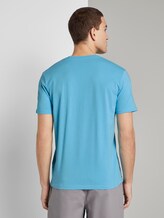 T-Shirt mit Logo-Print - Männer - crystal sea blue T-Shirt mit Logo-Print - Männer - crystal sea blue - 2 - TOM TAILOR