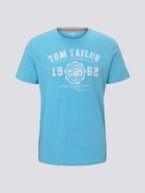 T-Shirt mit Logo-Print - Männer - crystal sea blue T-Shirt mit Logo-Print - Männer - crystal sea blue - 7 - TOM TAILOR