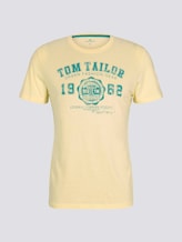 T-Shirt mit Logo-Print - Männer - pale straw yellow T-Shirt mit Logo-Print - Männer - pale straw yellow - 7 - TOM TAILOR
