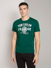 T-Shirt mit Logo-Print - Männer - dark pine fiorest T-Shirt mit Logo-Print - Männer - dark pine fiorest - 1 - TOM TAILOR