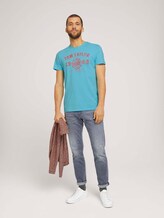 T-Shirt mit Logo-Print - Männer - teal radiance T-Shirt mit Logo-Print - Männer - teal radiance - 3 - TOM TAILOR