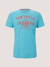 T-Shirt mit Logo-Print - Männer - teal radiance T-Shirt mit Logo-Print - Männer - teal radiance - 7 - TOM TAILOR