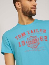 T-Shirt mit Logo-Print - Männer - teal radiance T-Shirt mit Logo-Print - Männer - teal radiance - 9 - TOM TAILOR