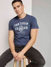 T-Shirt mit Logo-Print - Männer - light indigo blue T-Shirt mit Logo-Print - Männer - light indigo blue - 5 - TOM TAILOR