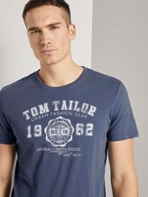 T-Shirt mit Logo-Print - Männer - light indigo blue T-Shirt mit Logo-Print - Männer - light indigo blue - 9 - TOM TAILOR