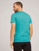 T-Shirt mit Logo-Print - Männer - dusty aqua T-Shirt mit Logo-Print - Männer - dusty aqua - 2 - TOM TAILOR