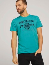 T-Shirt mit Logo-Print - Männer - dusty aqua T-Shirt mit Logo-Print - Männer - dusty aqua - 5 - TOM TAILOR