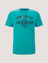 T-Shirt mit Logo-Print - Männer - dusty aqua T-Shirt mit Logo-Print - Männer - dusty aqua - 7 - TOM TAILOR