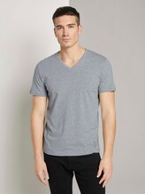 T-Shirt im Doppelpack - Männer - Middle Grey Melange T-Shirt im Doppelpack - Männer - Middle Grey Melange - 1 - TOM TAILOR