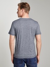 T-Shirt mit Print - Männer - navy white yarndye stripe T-Shirt mit Print - Männer - navy white yarndye stripe - 2 - TOM TAILOR
