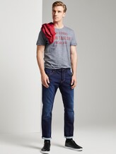 T-Shirt mit Print - Männer - navy white yarndye stripe T-Shirt mit Print - Männer - navy white yarndye stripe - 3 - TOM TAILOR