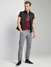 T-Shirt mit Print - Männer - red navy yarndye stripe T-Shirt mit Print - Männer - red navy yarndye stripe - 3 - TOM TAILOR