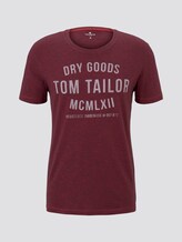 T-Shirt mit Print - Männer - red navy yarndye stripe T-Shirt mit Print - Männer - red navy yarndye stripe - 7 - TOM TAILOR