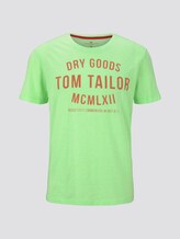T-Shirt mit Print - Männer - neon green white fine stripe T-Shirt mit Print - Männer - neon green white fine stripe - 7 - TOM TAILOR