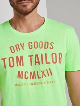 T-Shirt mit Print - Männer - neon green white fine stripe T-Shirt mit Print - Männer - neon green white fine stripe - 9 - TOM TAILOR