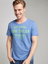 T-Shirt mit Print - Männer - blue white fine stripe T-Shirt mit Print - Männer - blue white fine stripe - 5 - TOM TAILOR