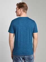T-Shirt mit Print - Männer - blue navy fine stripe T-Shirt mit Print - Männer - blue navy fine stripe - 2 - TOM TAILOR