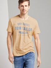 T-Shirt met print - Mannen - yellow white fine stripe T-Shirt met print - Mannen - yellow white fine stripe - 5 - TOM TAILOR