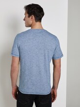 T-Shirt mit Print - Männer - dark green white fine stripe T-Shirt mit Print - Männer - dark green white fine stripe - 2 - TOM TAILOR