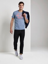 T-Shirt mit Print - Männer - dark green white fine stripe T-Shirt mit Print - Männer - dark green white fine stripe - 3 - TOM TAILOR
