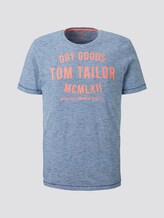 T-Shirt mit Print - Männer - dark green white fine stripe T-Shirt mit Print - Männer - dark green white fine stripe - 7 - TOM TAILOR