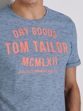 T-Shirt mit Print - Männer - dark green white fine stripe T-Shirt mit Print - Männer - dark green white fine stripe - 9 - TOM TAILOR